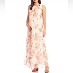 Alex Marie Maternity Floral Sleeveless Maxi Dress